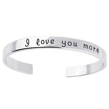 Load image into Gallery viewer, 18k Gold Plated - I Love You More Bangle