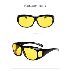 Night Driving Glasses Yellow Lens Sun glasses HD Night Vision Goggles Male Retro Multi-function