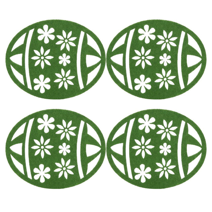 Easter Coffee Table Water Easter Egg Coaster Insulation Pad Coaster Doily