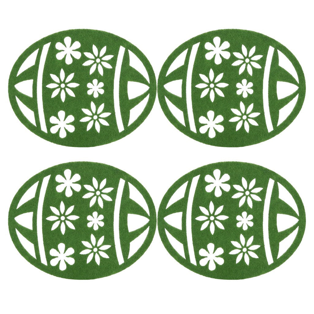 Easter Coffee Table Water Easter Egg Coaster Insulation Pad Coaster Doily